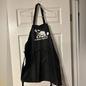 Black Apron with Chef Design 🧑‍🍳